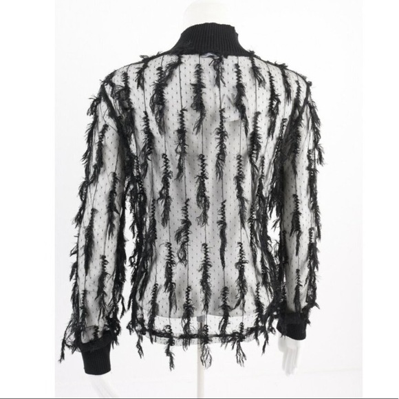 Zara feathers effect sheer top - Picture 13 of 16